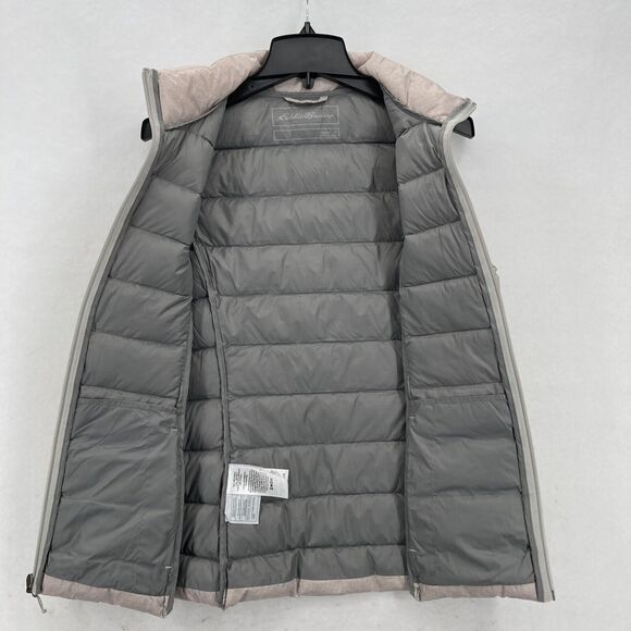 Eddie Bauer EB650 Goose Down Puffer Vest Women's Medium Beige Outdoor Travel - Picture 8 of 11